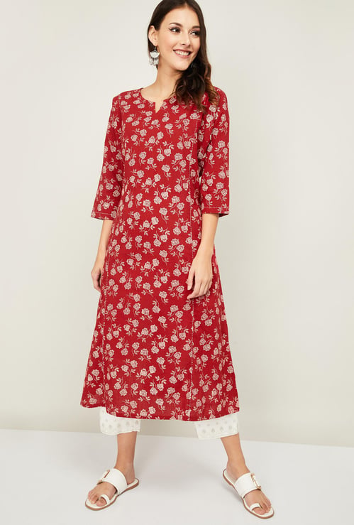 MELANGE Women Printed A-line Kurta