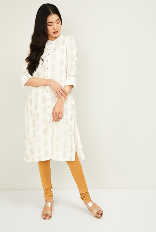 MELANGE Women Printed Straight Kurta