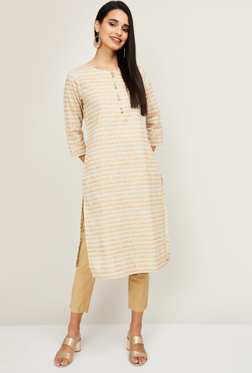 MELANGE Women Printed Straight Kurta