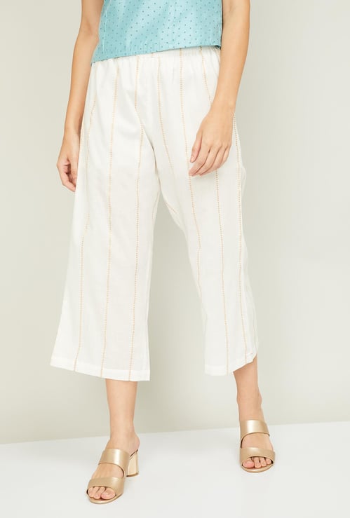 MELANGE Women Embroidered Culottes