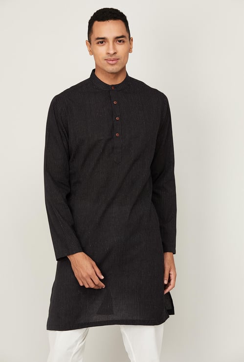 MELANGE Men Striped Full Sleeves Kurta