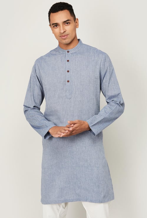 MELANGE Men Striped Full Sleeves Kurta