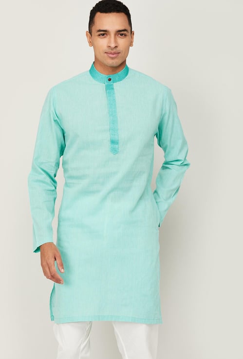 MELANGE Men Striped Full Sleeves Kurta