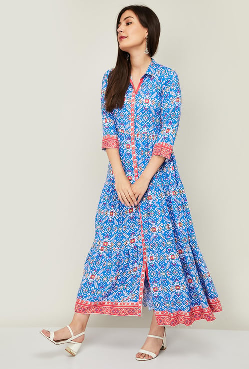 RANGRITI Women Printed Maxi Dress