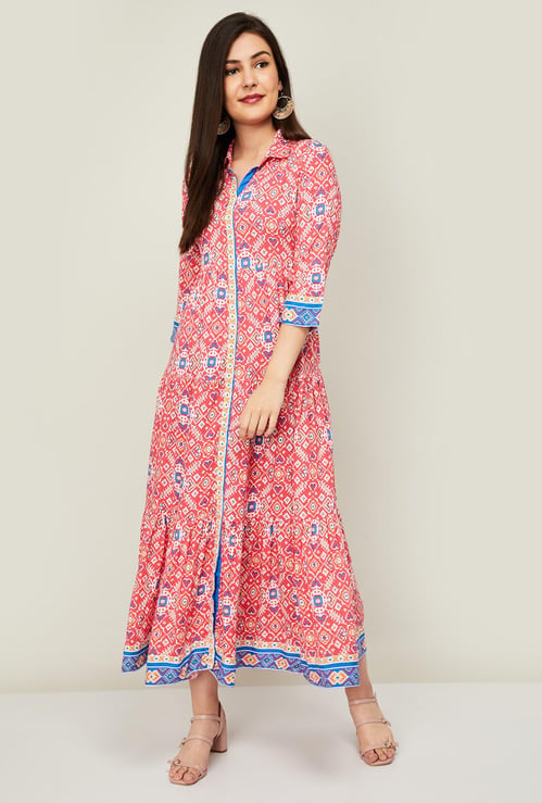 RANGRITI Women Printed Maxi Dress