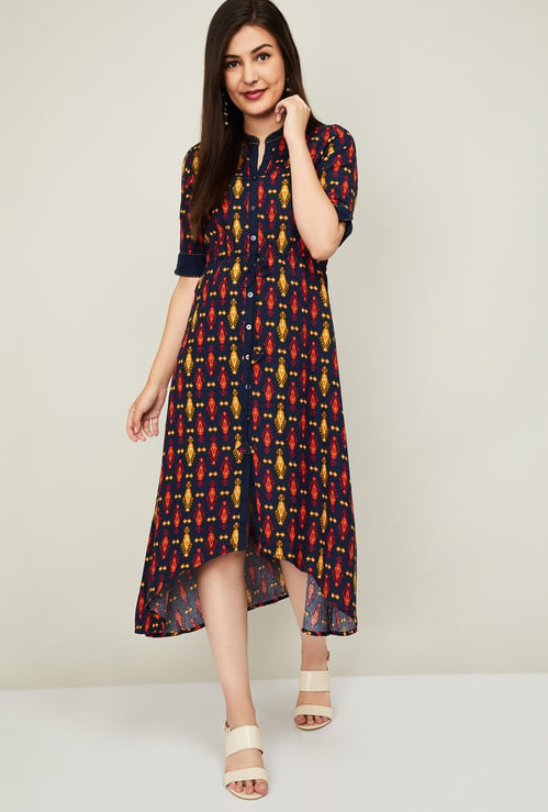 RANGRITI Women Printed A-line Dress