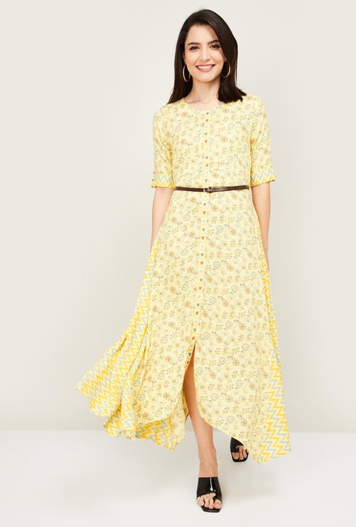 RANGRITI Women Printed Maxi Dress