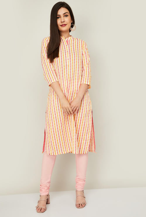 RANGRITI Women Printed Straight Kurta