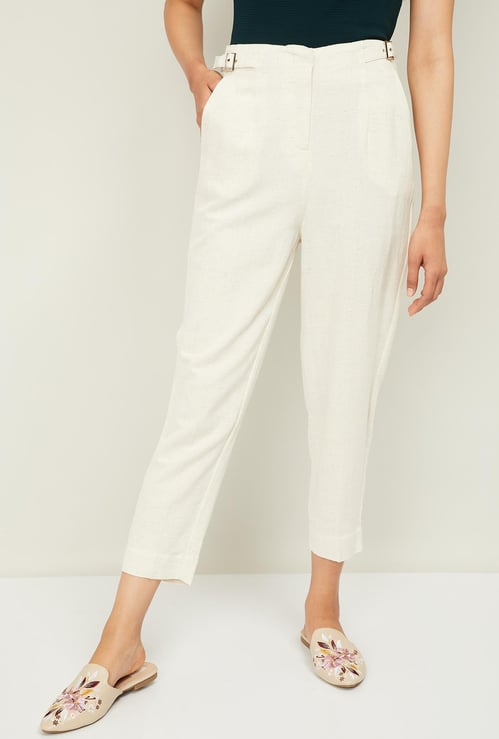 CODE Women Solid Trousers