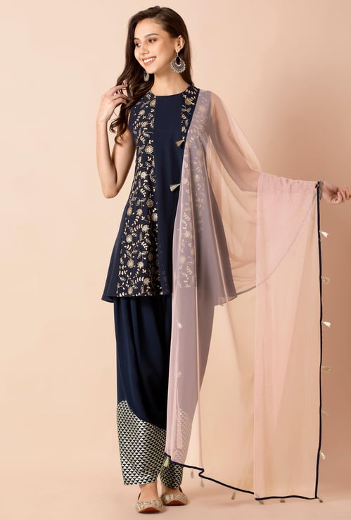INDYA Women Solid Dupatta
