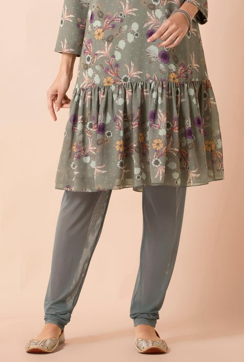 INDYA Women Solid Straight Pants