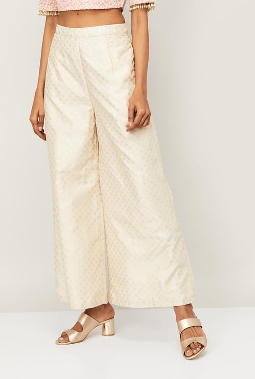 INDYA Women Printed Elasticated Palazzos