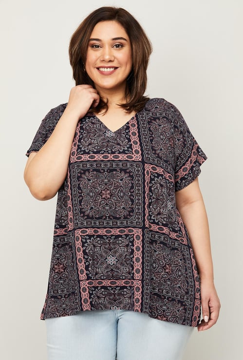 NEXUS Women Plus-Size Printed Top