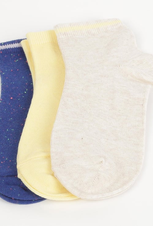 GINGER Women Solid Ankle-Length Socks - Pair of 3