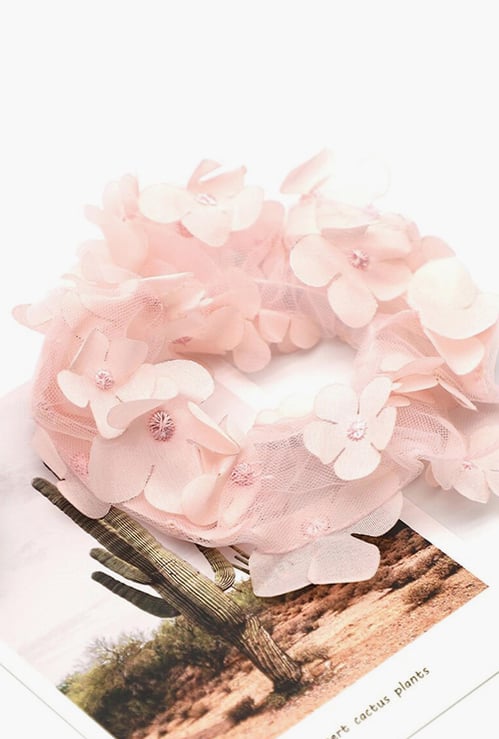 TONIQ KIDS Girls Applique Hair Scrunchie