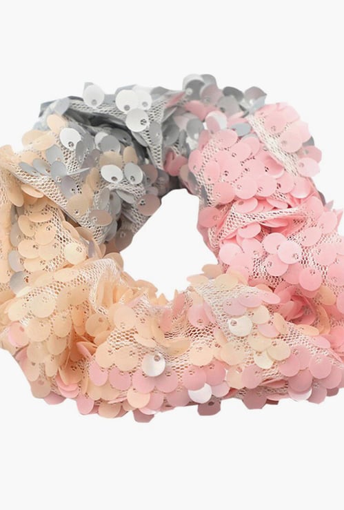 TONIQ KIDS Girls Sequin Embellished Scrunchie