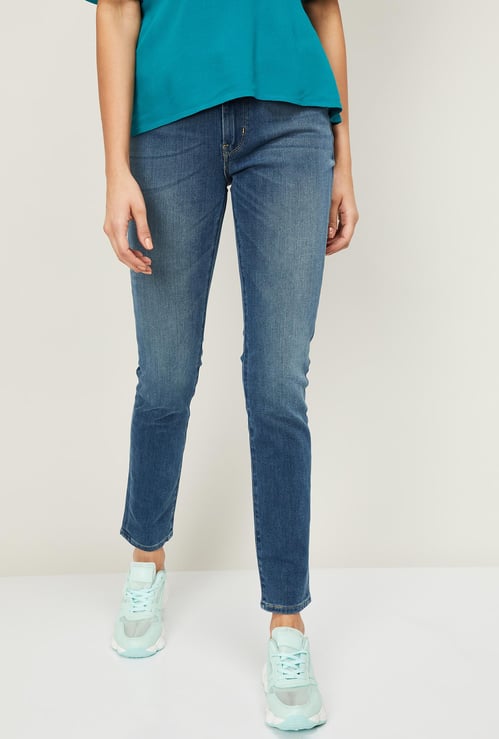 LEVI'S Women Stonewashed Skinny Fit Jeans