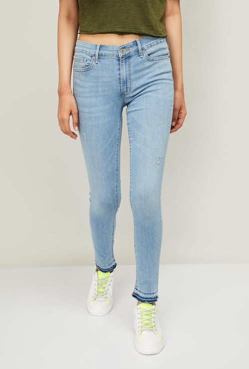 LEVI'S Women Stonewashed Skinny Fit Jeans