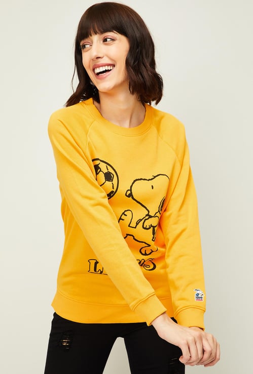 LEVI'S Women Printed Round Neck Sweatshirt