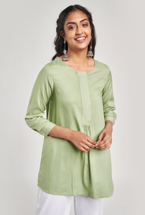 GLOBAL DESI Women Printed Knit Tunic