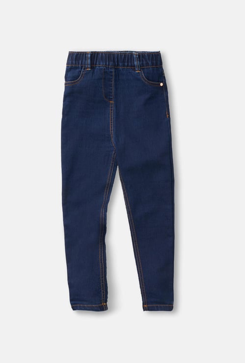 ANGEL & ROCKET Girls Solid Skinny Fit Jeggings