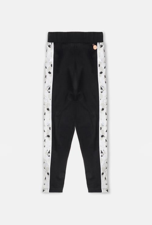 ANGEL & ROCKET Girls Solid Elasticated Leggings
