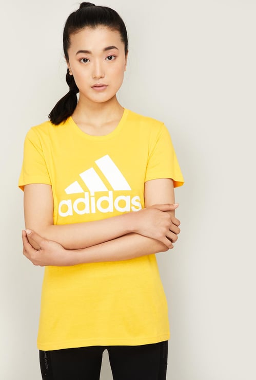ADIDAS Women Printed Short Sleeves T-shirt