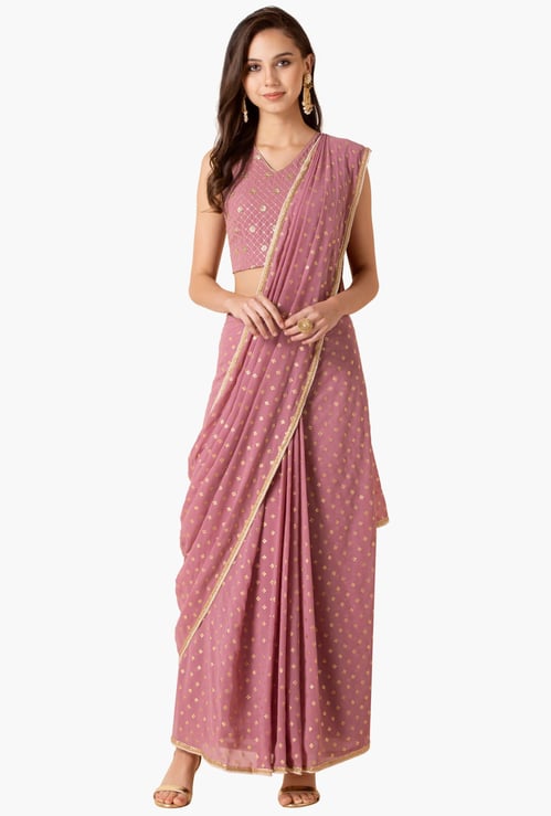 INDYA Women Printed Saree Skirt