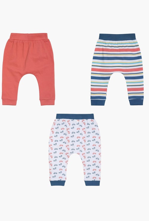 FS MINI KLUB Boys Printed Track Pants- Set of 3 Pcs