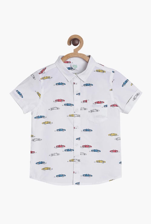 FS MINI KLUB Boys Printed Regular Fit Casual Shirt