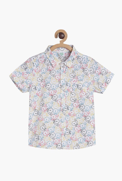 FS MINI KLUB Boys Printed Regular Fit Casual Shirt