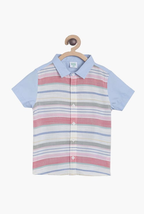FS MINI KLUB Boys Striped Regular Fit Shirt