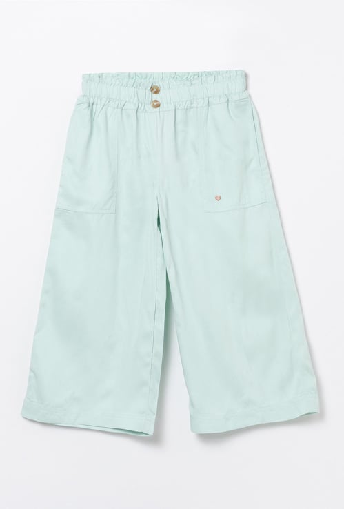 BOSSINI Girls Solid Full Length Culottes
