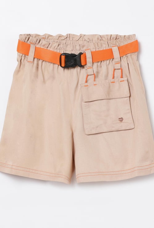 BOSSINI Girls Solid Woven Shorts