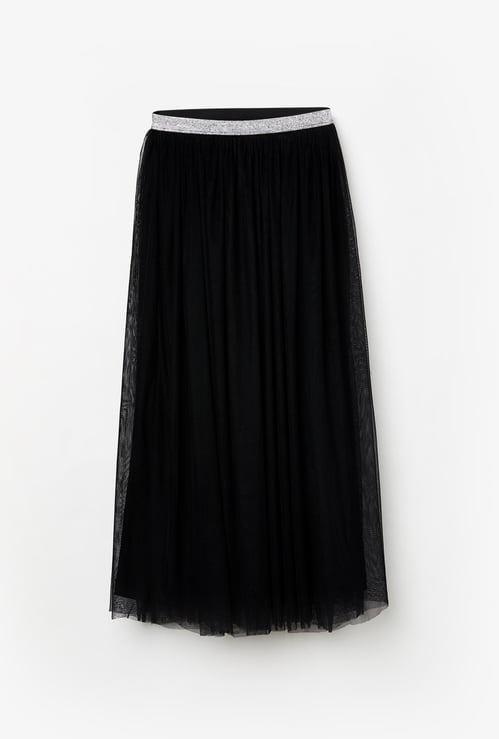 PRETTY ME Girls Solid A-Line Skirt