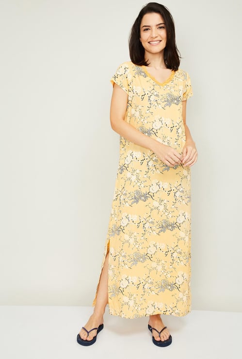 GINGER Women Printed Night Gown