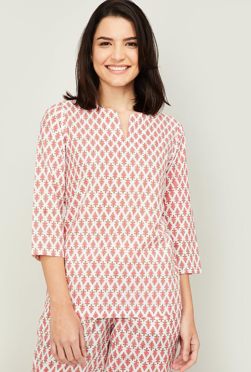 GINGER Women Printed Lounge Top