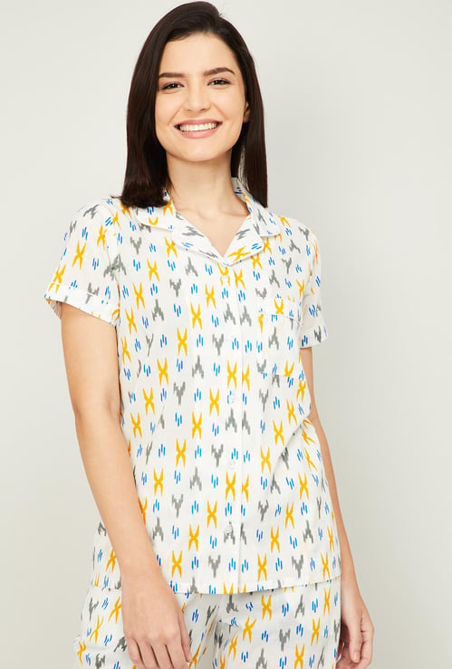 GINGER Women Printed Lounge Top