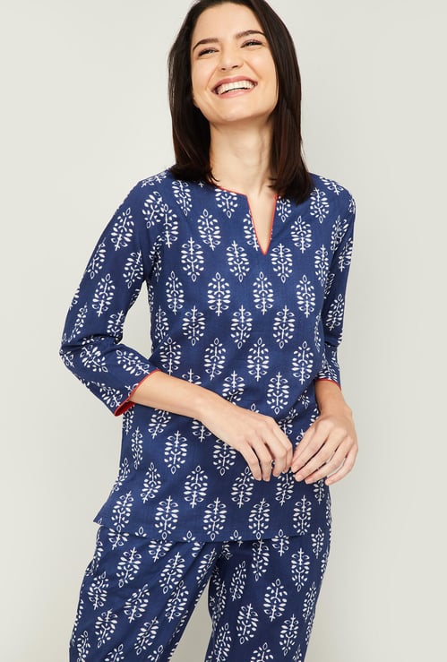 GINGER Women Printed Lounge Top