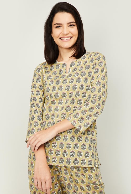 GINGER Women Printed Lounge Top