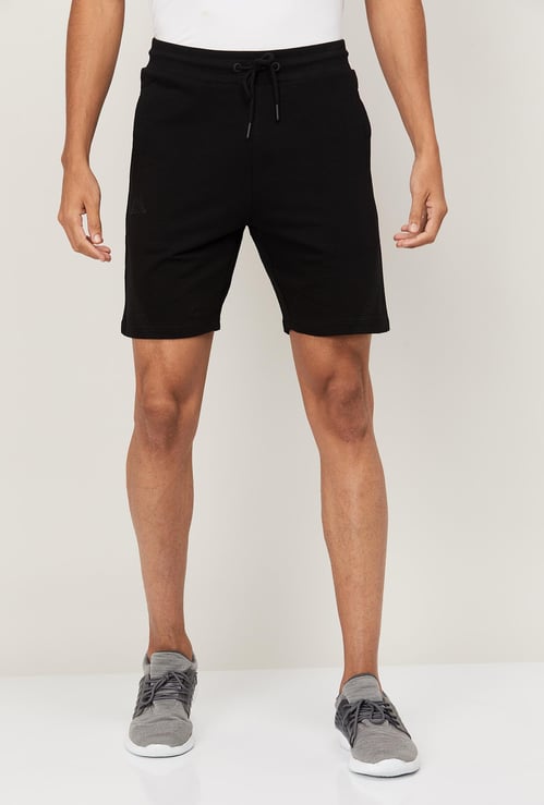 KAPPA Men Solid Elasticated Shorts