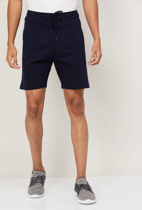 KAPPA Men Solid Elasticated Shorts