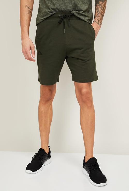 KAPPA Men Solid Elasticated Shorts