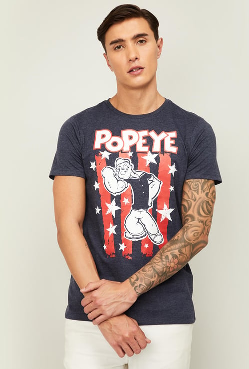 FREE AUTHORITY Men Printed Crew Neck T-shirt