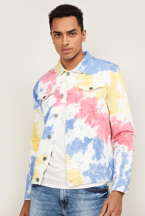 FORCA Men Tie-Dye Print Jacket