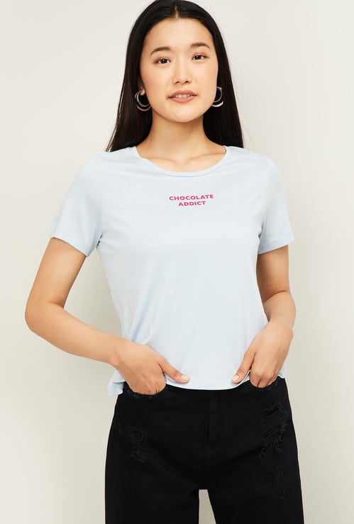 VERO MODA Women Typographic Print T-shirt