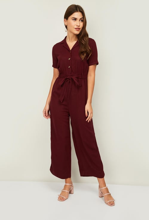 VAN HEUSEN Women Solid Jumpsuit