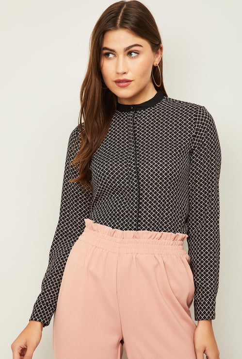 VAN HEUSEN Women Regular Fit Printed Shirt
