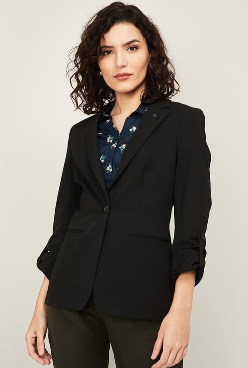 VAN HEUSEN Women Solid Blazer