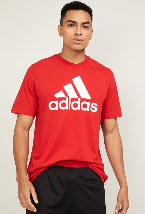 ADIDAS Men Printed Crew Neck T-shirt